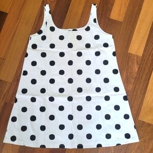 Polkadot mini dress black & white size small